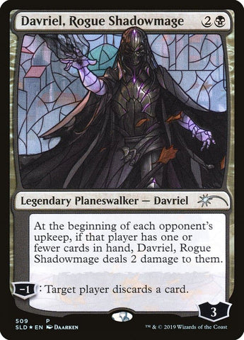 Davriel, Rogue Shadowmage (Stained Glass) [Secret Lair Drop Promos]