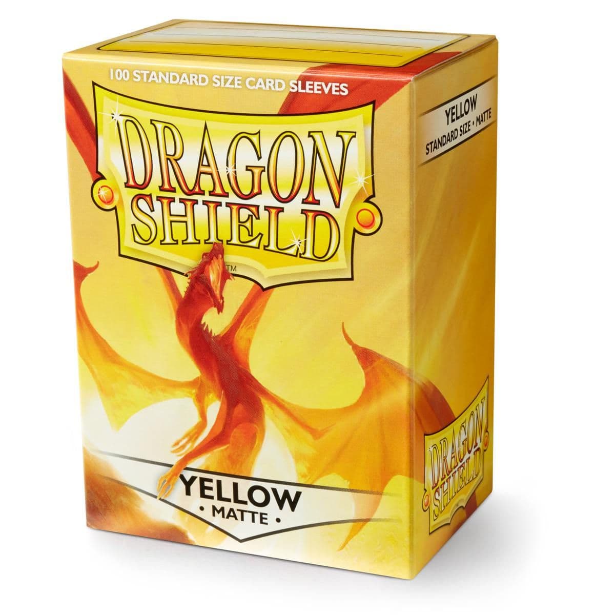 Dragon Shield | Standard Size Sleeves | 100ct | Yellow (Matte)