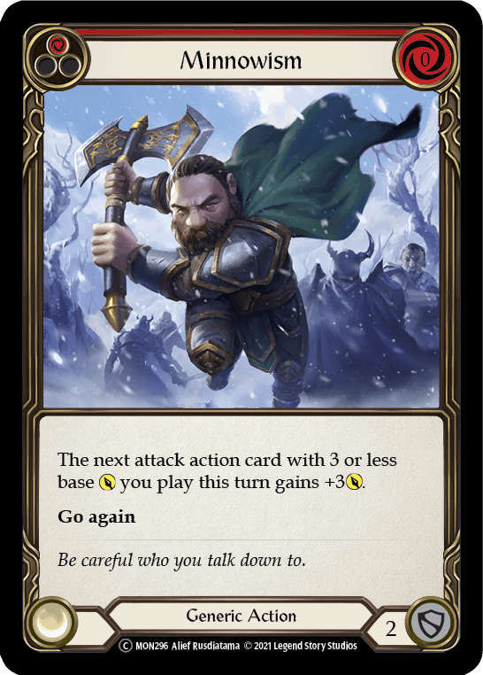 Minnowism (Red) [U-MON296-RF] (Monarch Unlimited)  Unlimited Rainbow Foil