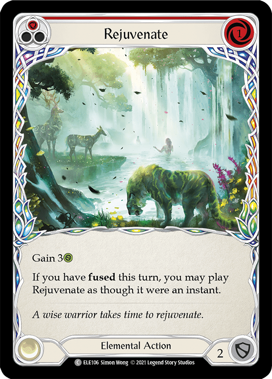 Rejuvenate (Red) [ELE106] (Tales of Aria)  1st Edition Rainbow Foil