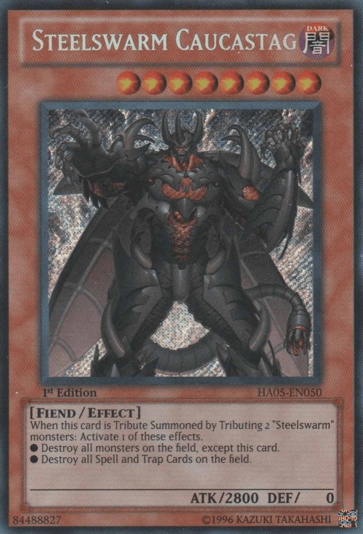 Steelswarm Caucastag [HA05-EN050] Secret Rare