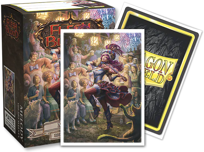 Dragon Shield | Standard Size Sleeves | 100ct | Melody, Sing-along (Flesh and Blood Matte)