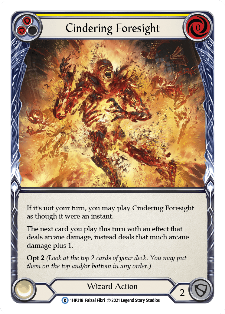 Cindering Foresight (Yellow) [1HP318]