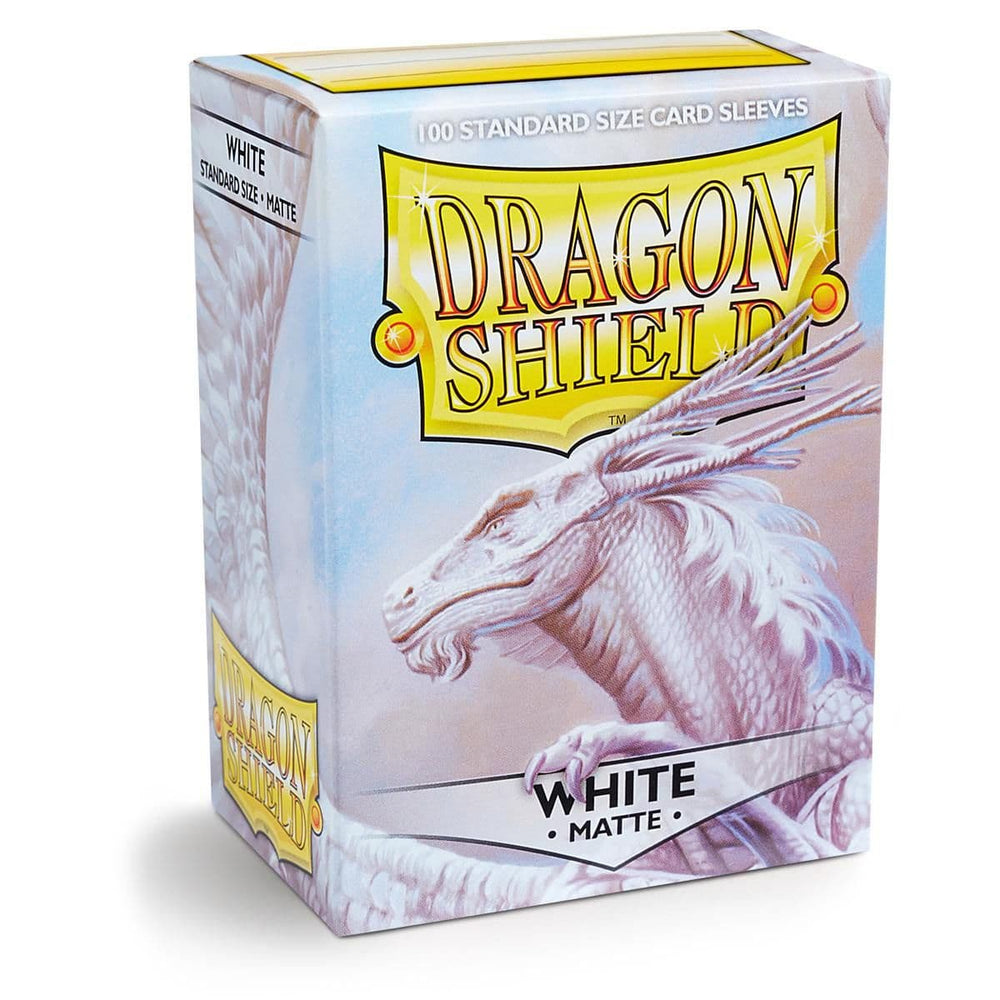 Dragon Shield: Standard 100ct Sleeves - White (Matte)