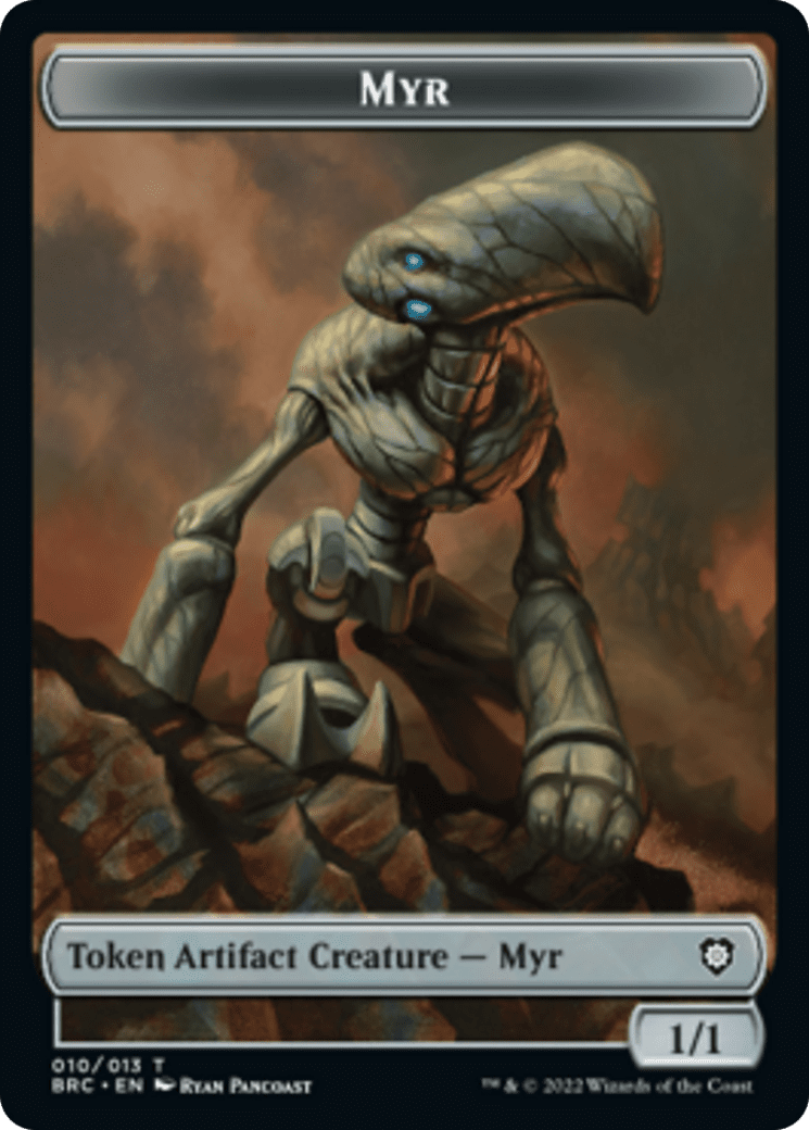 Myr // Servo Double-Sided Token [The Brothers' War Commander Tokens]