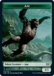 Ape // Beast Double-Sided Token [Double Masters Tokens]