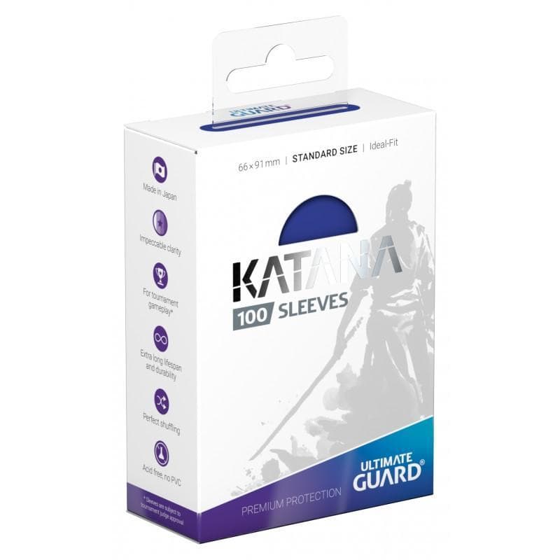 Ultimate Guard: Katana | Standard Size Sleeves | 100ct | Blue (Matte)