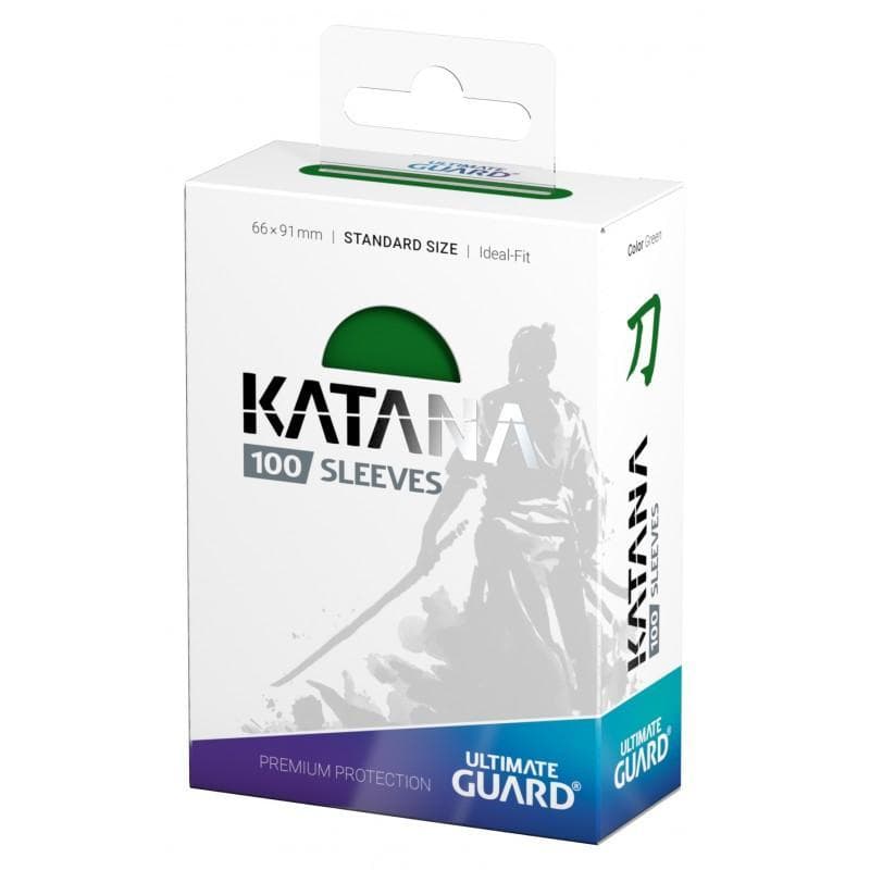 Ultimate Guard: Katana | Standard Size Sleeves | 100ct | Green (Matte)