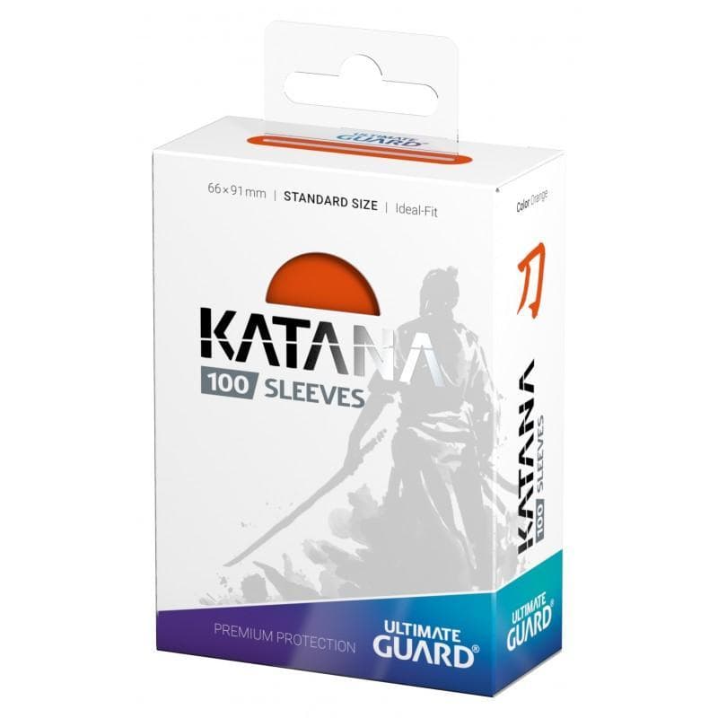 Ultimate Guard: Katana | Standard Size Sleeves | 100ct | Orange (Matte)
