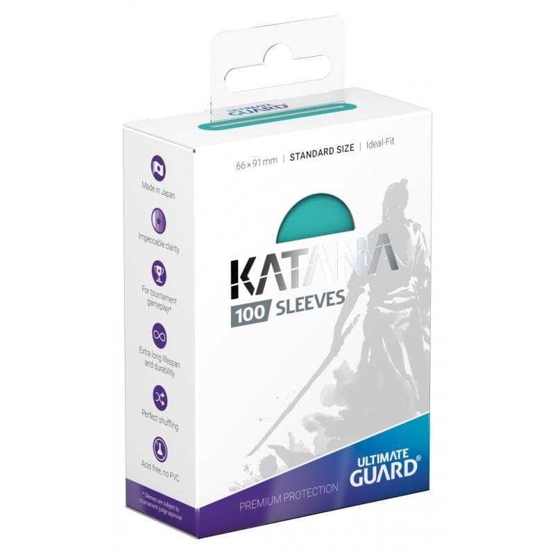 Ultimate Guard: Katana | Standard Size Sleeves | 100ct | Turquoise (Matte)