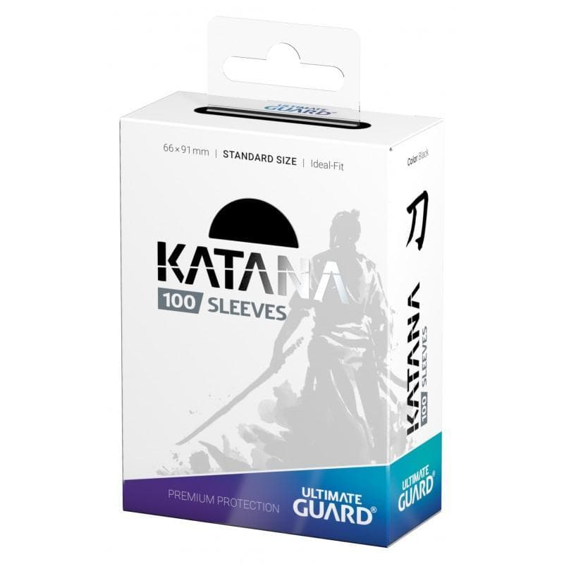 Ultimate Guard: Katana | Standard Size Sleeves | 100ct | Black (Matte)