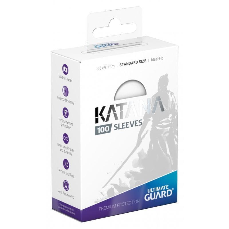 Ultimate Guard: Katana | Standard Size Sleeves | 100ct | White (Matte)