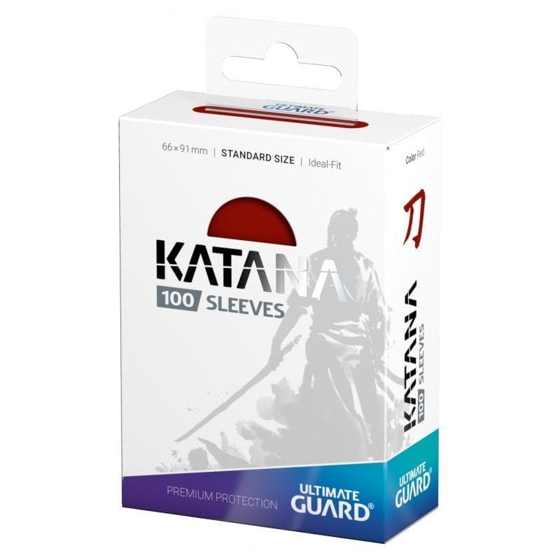 Ultimate Guard: Katana | Standard Size Sleeves | 100ct | Red (Matte)