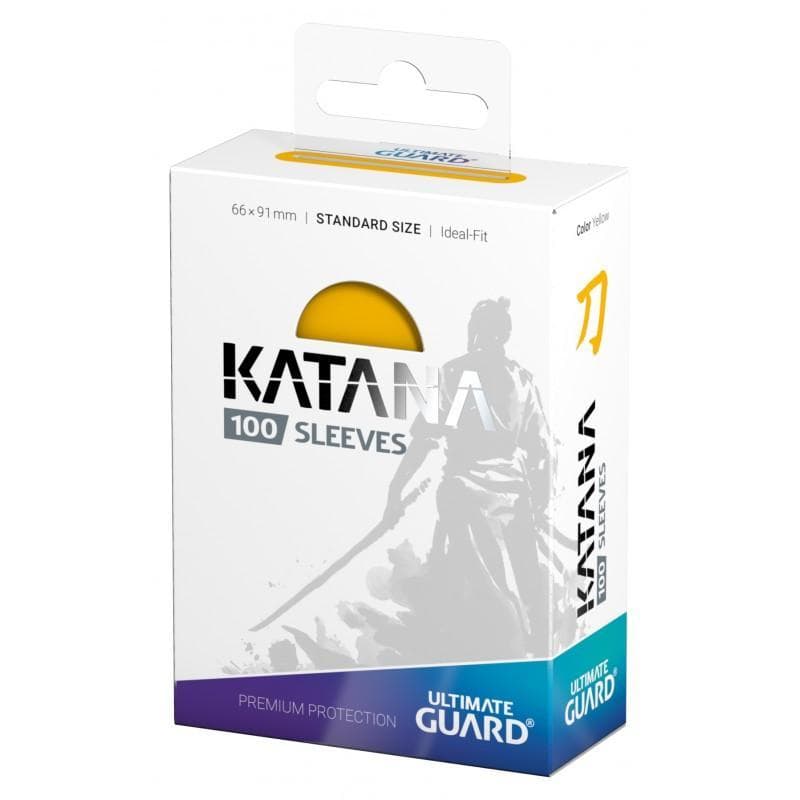 Ultimate Guard: Katana | Standard Size Sleeves | 100ct | Yellow (Matte)