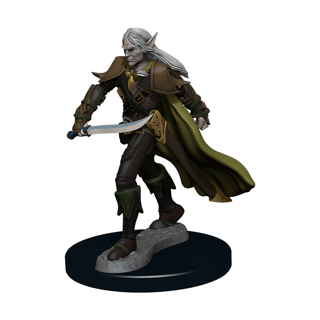 Pathfinder Battles | Masculine Elf Fighter | Premium Painted Figure