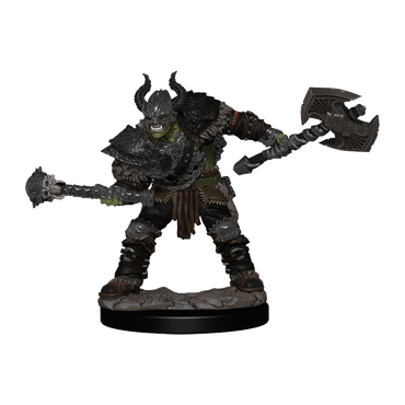 Pathfinder Battles | Masculine Half-Orc Barbarian | Premium Painted Figure
