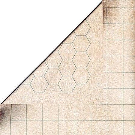 Chessex | 34.5" x 48" | 1" Squares & 1" Hexes | Reversible Megamat (CHX97246)